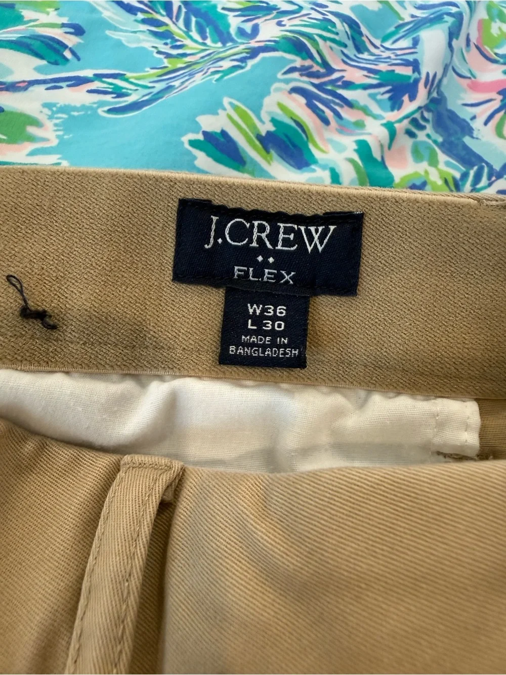 J Crew Tan Chino Pants - Straight Leg 36x30